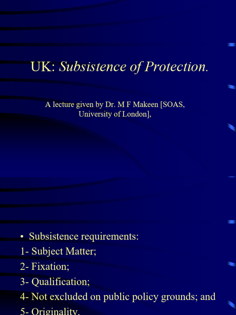 UK Copyright Protection Overview | PDF | Copyright