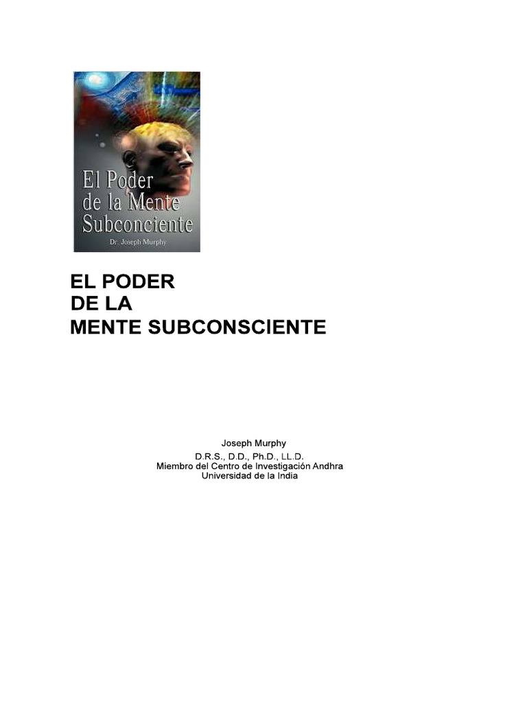 El Poder de La Mente Subconsciente | PDF