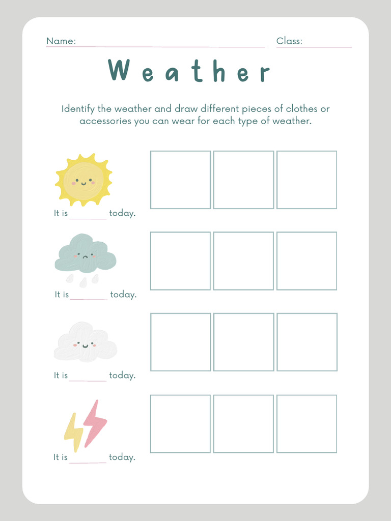 Weather Worksheet | PDF