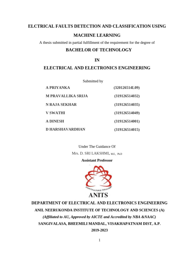 Electrical Fault Detection with ML | PDF | Support Vector Machine ...