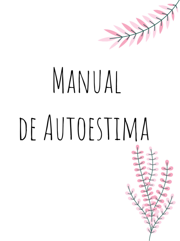 Manual de Autoestima | PDF | Autoestima | Las emociones