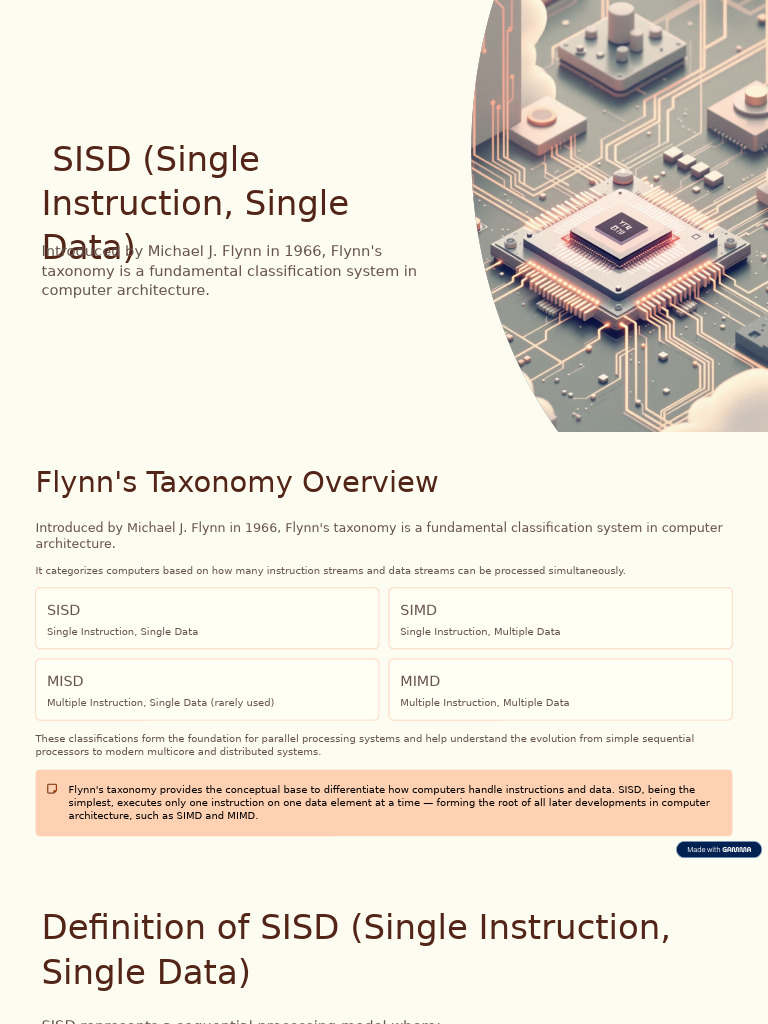Sisd | PDF | Central Processing Unit | Parallel Computing