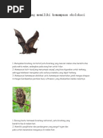 Download Hewan Yang Memiliki Kemampuan Ekolokasi by yodhahernandez SN93683602 doc pdf