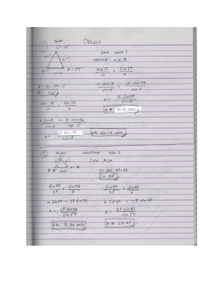 Tuna Oblique Triangle | PDF