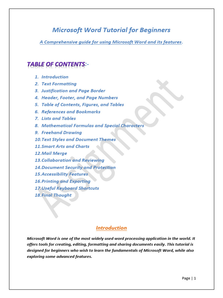 Microsoft Word Beginner's Guide | PDF | Microsoft Word | Writing