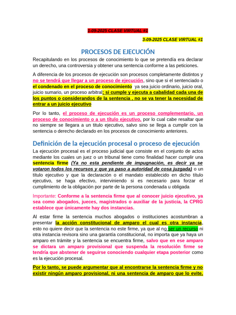 Proceso de Ejecución Judicial Explicado | PDF | Sentencia (ley) | Res ...