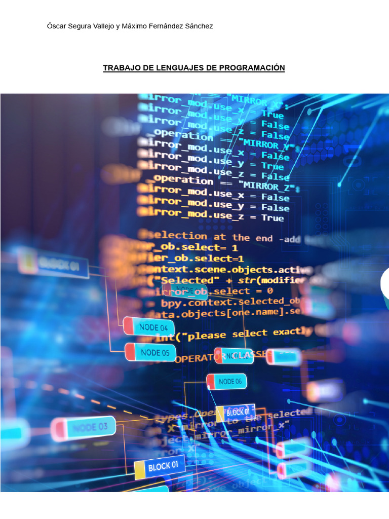 Trabajo de Lenguajes de Programación | PDF | Lenguaje de programación ...