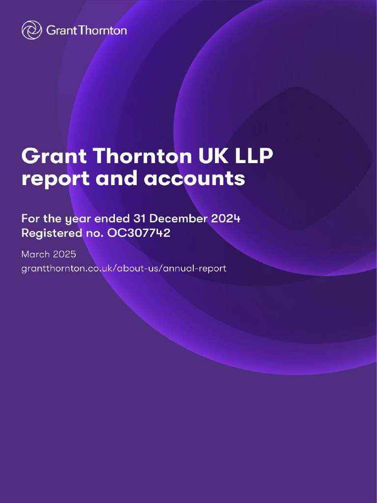 Grant Thornton UK LLP 2024 Accounts | PDF | Accounting | Corporations