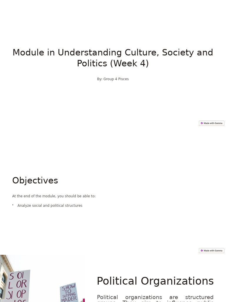 Group 4 Module in Understanding Culture Society and Politics Week 4 ...