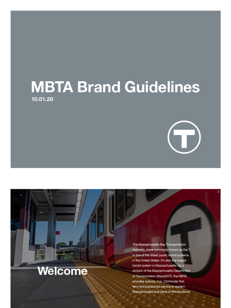 MBTA Brand Guidelines Overview | PDF | Helvetica | Typefaces