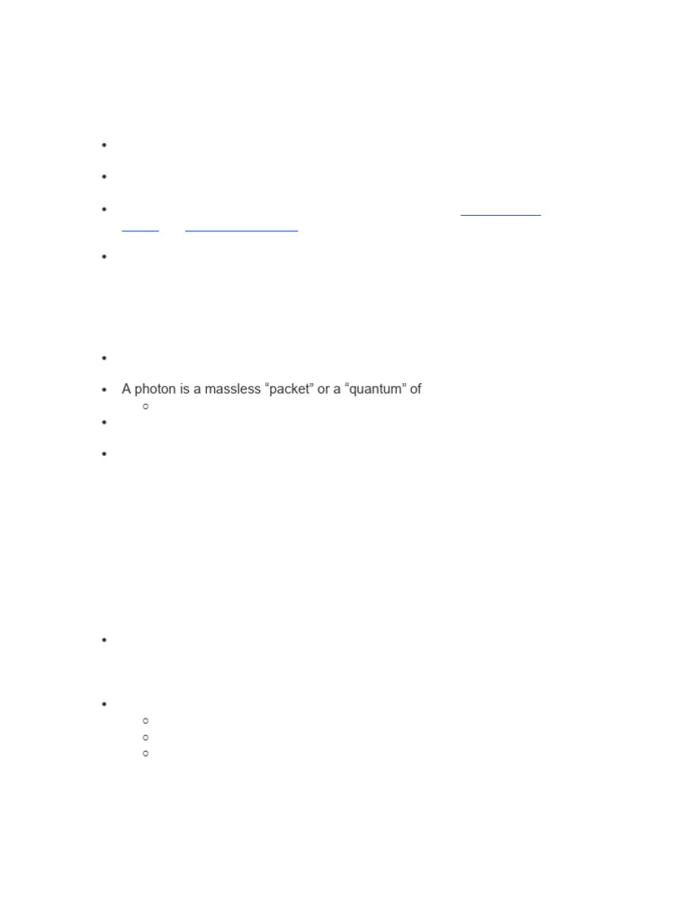 Understanding Photons and Light Behavior | PDF | Photoelectric Effect ...