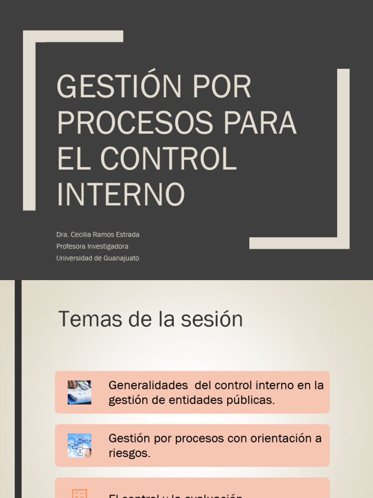 Control Interno y Gestión por Procesos | PDF | Planificación ...