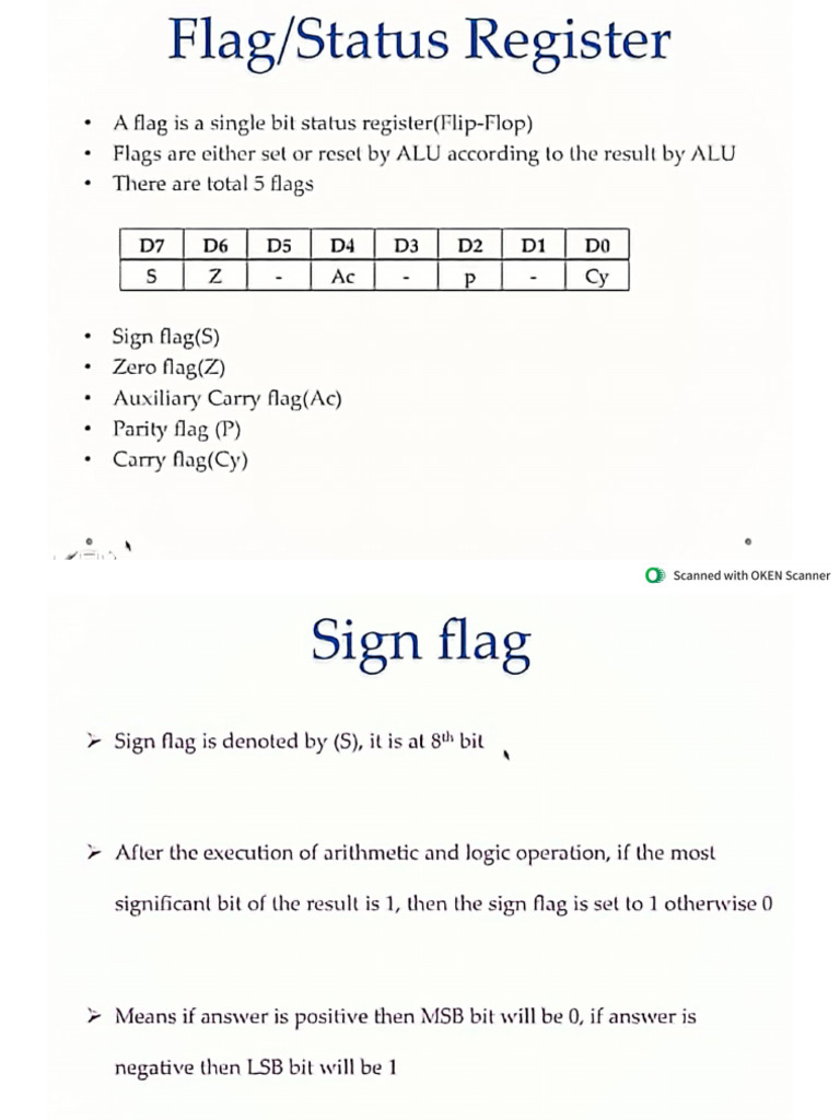 Flag Register and Problem | PDF