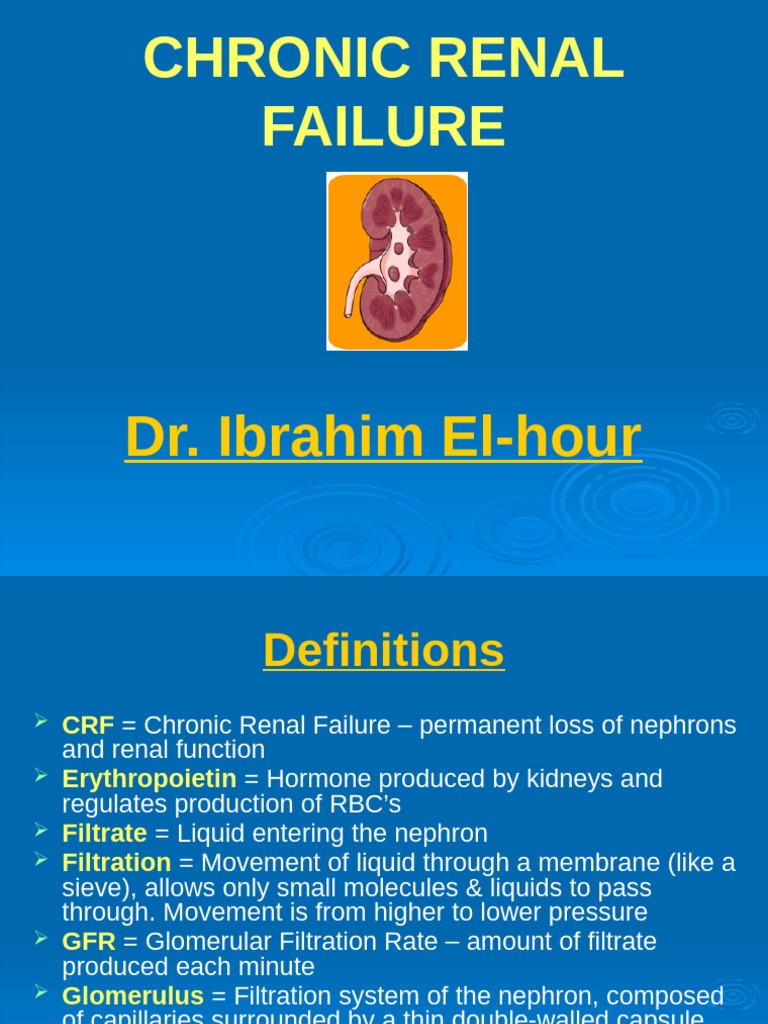 Understanding Chronic Renal Failure | PDF | Kidney | Urinary System