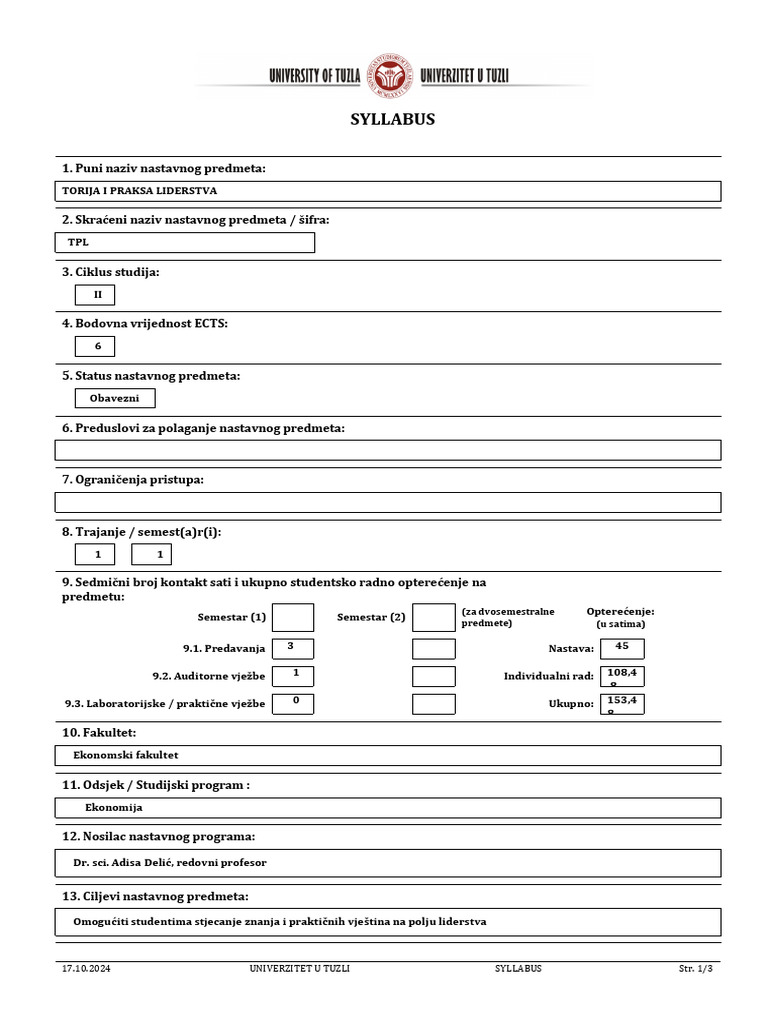 Teorija I Praksa Liderstva | PDF
