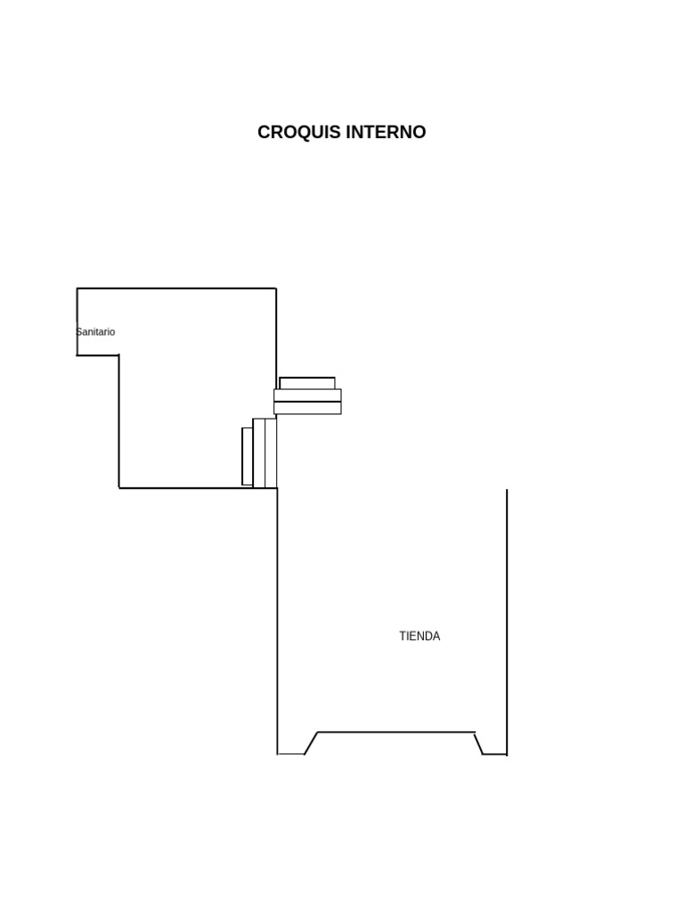 Croquis Interno de Tienda | PDF
