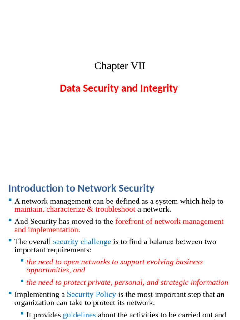 Network Security: Challenges & Solutions | PDF | Cryptography | Key ...