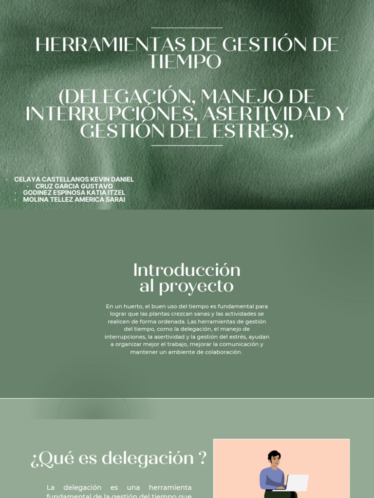 Equipo 3 Herramientas de Gestión Del Tiempo | PDF | Gestión del tiempo ...
