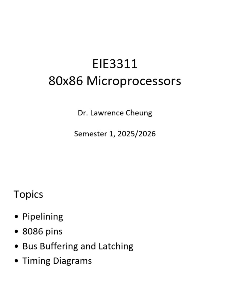 80x86 Microprocessors Overview | PDF | Integrated Circuit | Central ...