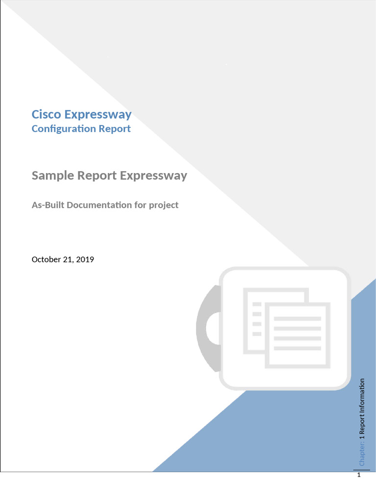 Cisco Expressway Configuration Report | PDF | Ip Address | I Pv6