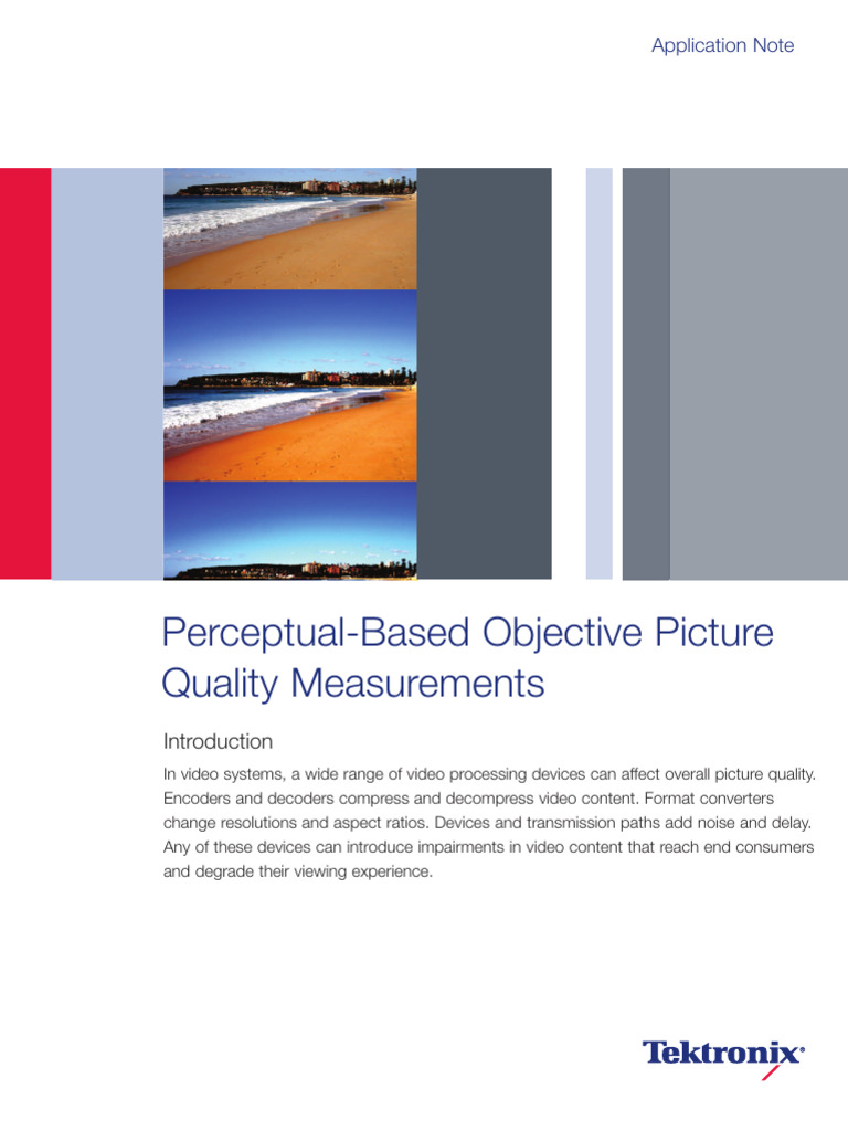 Perceptual Video Quality Measurement Guide | PDF | Contrast (Vision ...