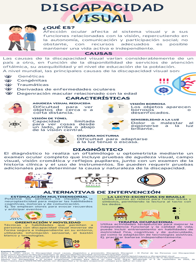 Impacto de la Discapacidad Visual | PDF | Invalidez | Percepción visual