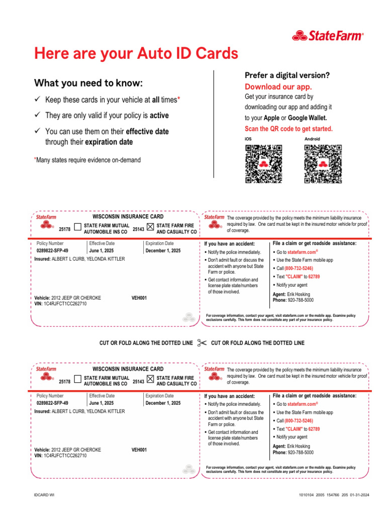 Download Your Auto ID Cards Now | PDF | Insurance | Mobile Software