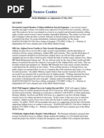 osc media highlights on afghanistan 15 may 2012