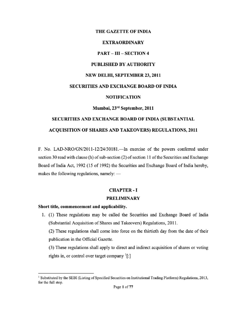 SEBI | PDF