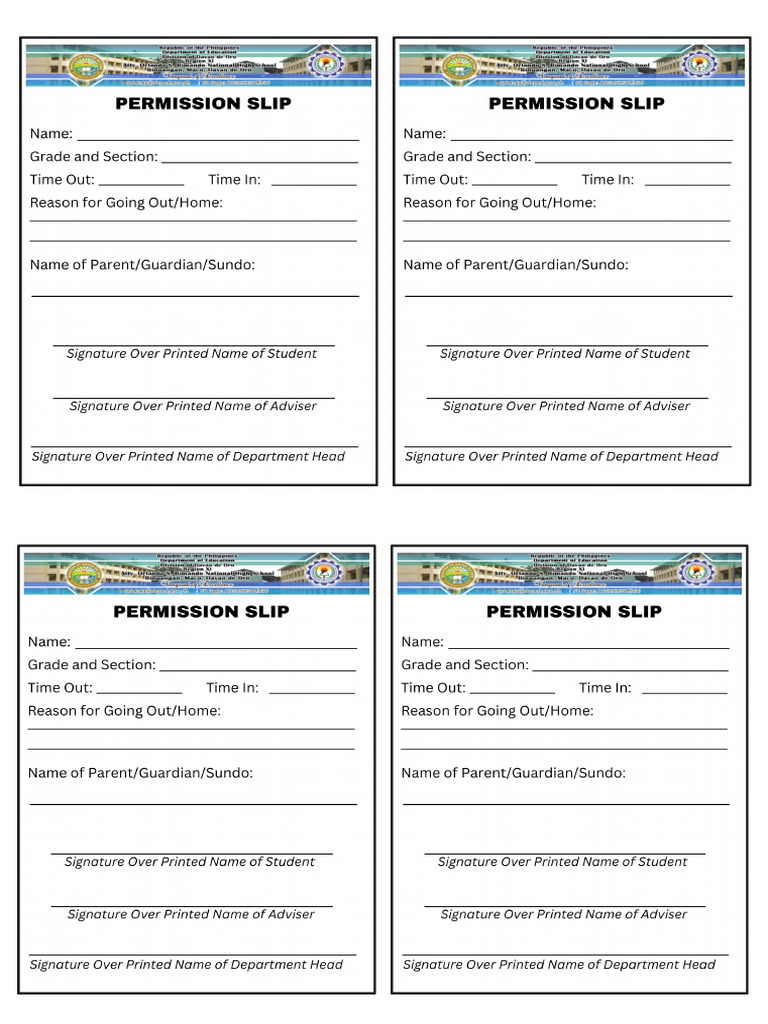 Permission Slip | PDF