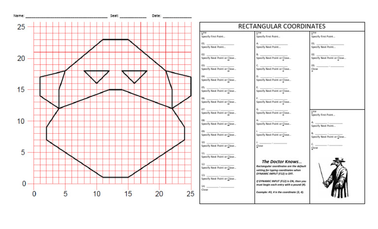 Rectangular Coordinates Input Guide | PDF