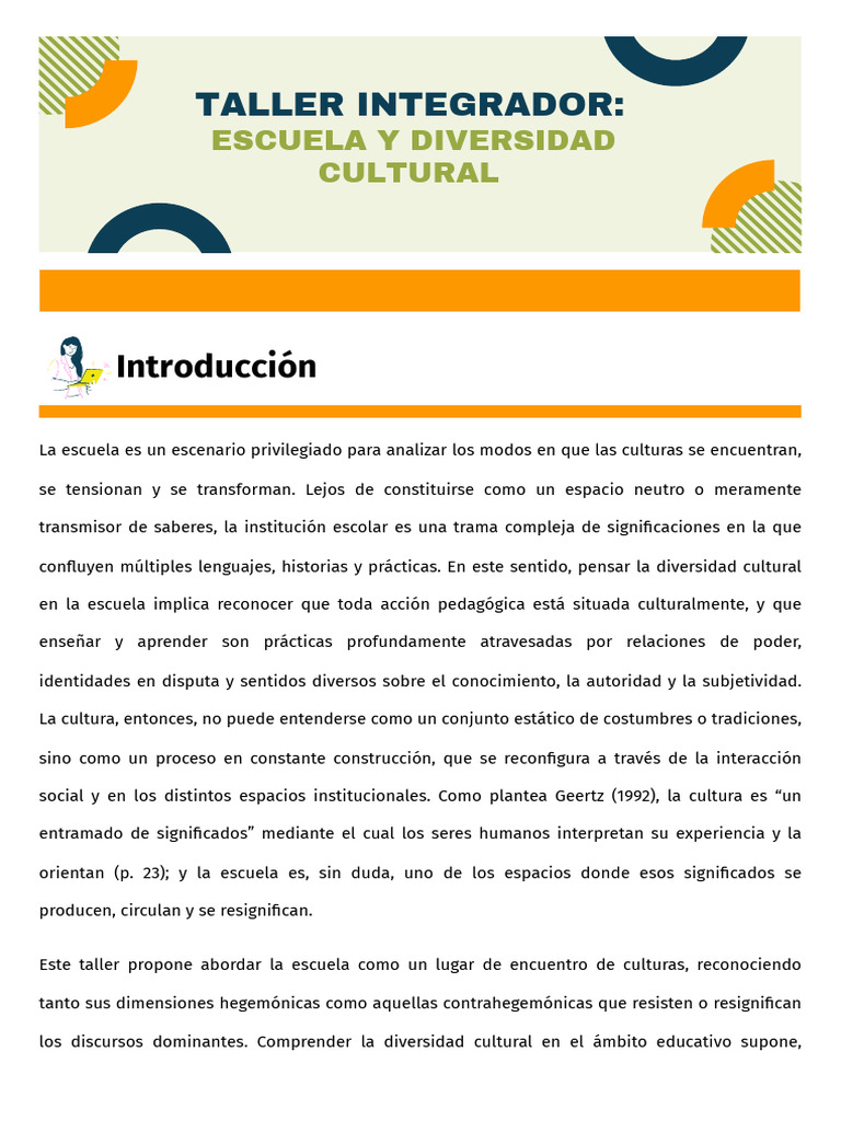 Diversidad Cultural en la Educación Escolar | PDF | Plan de estudios ...