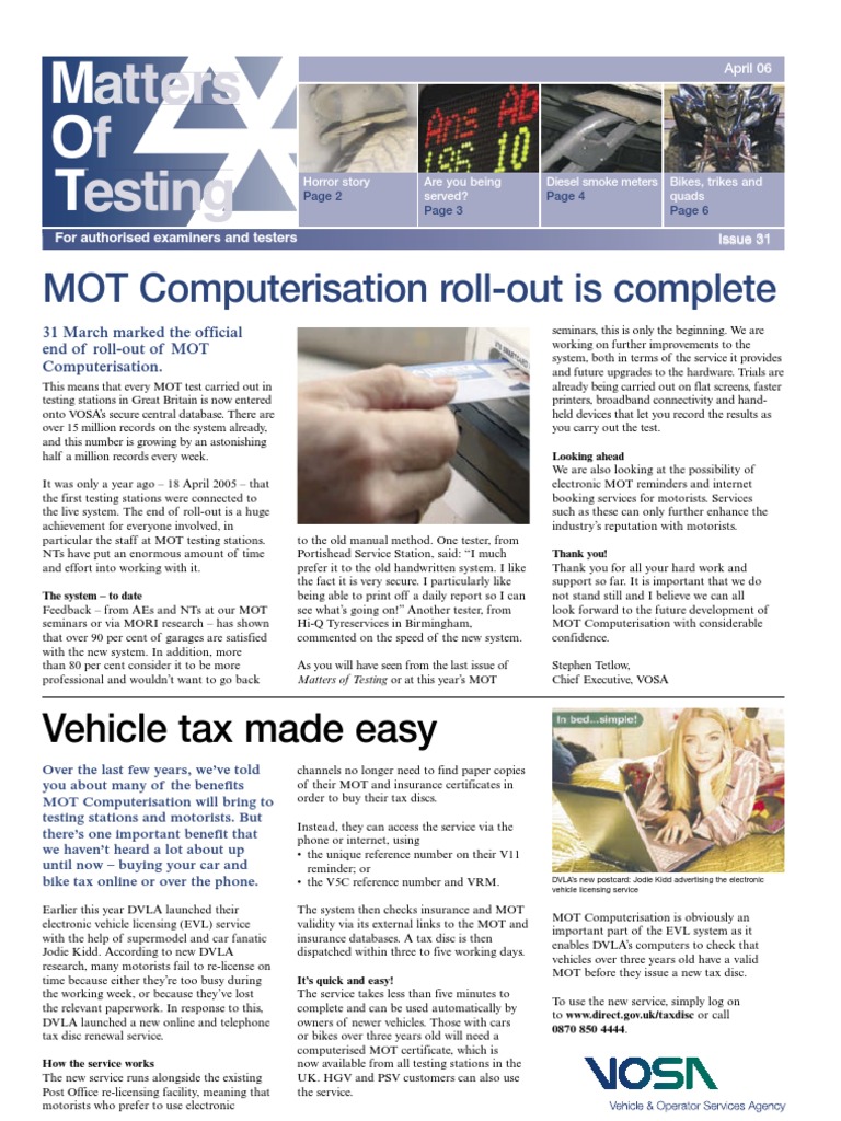 MOT Smoke Test Zero Drift Guide | PDF | Vehicles | Smoke