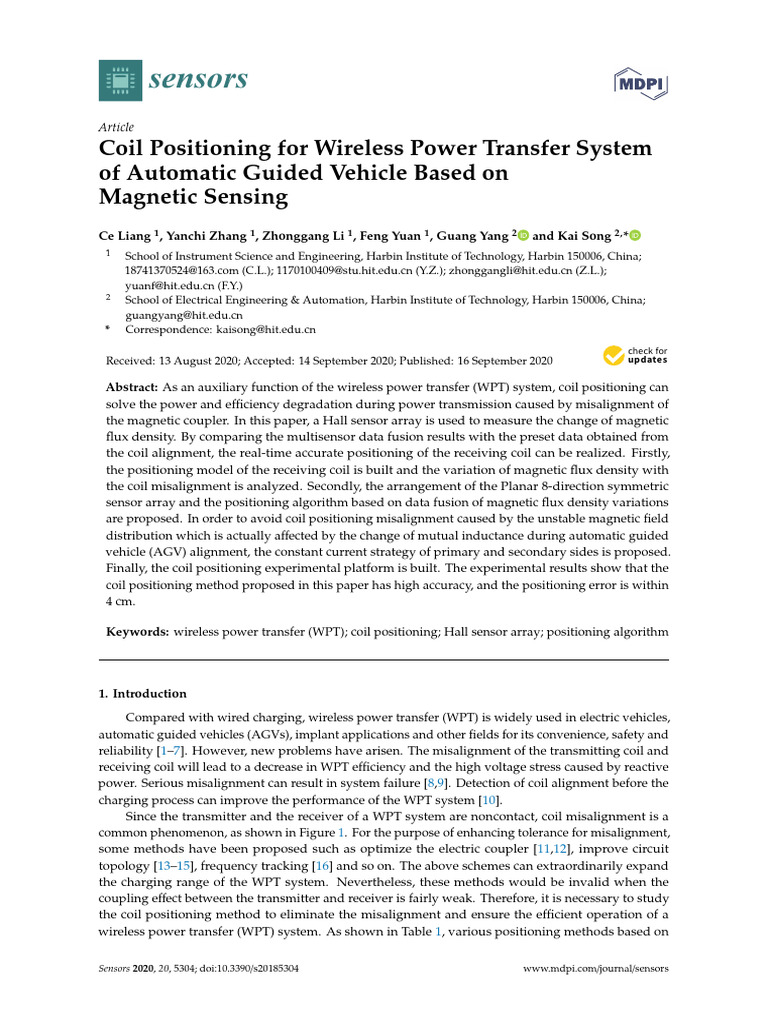 Coil Positioning in Wireless Power Transfer | PDF | Inductor | Amplifier