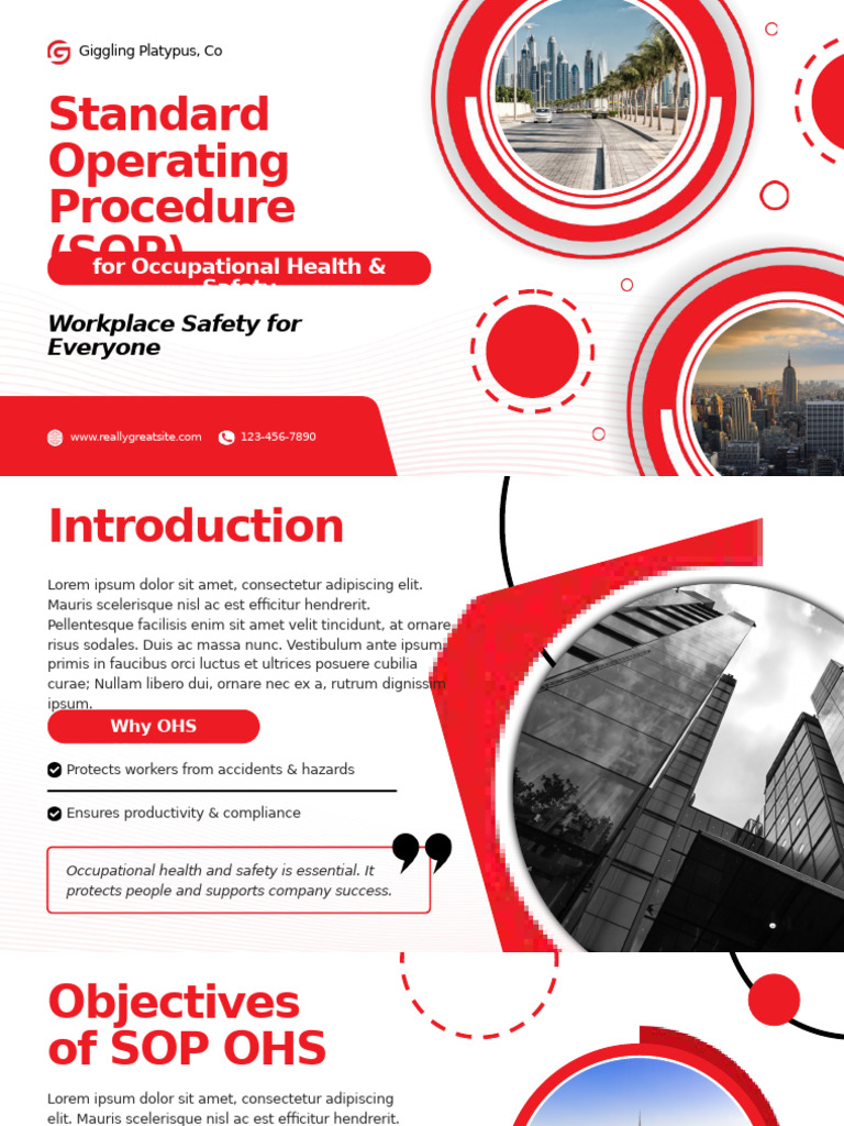 Occupational Health & Safety SOP Guide | PDF | Occupational Safety And ...