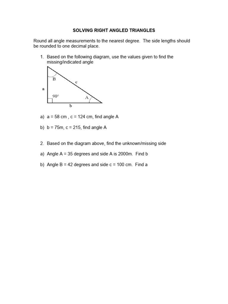 Solve Missing Side | PDF