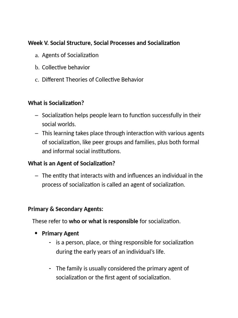 Understanding Socialization and Collective Behavior | PDF ...