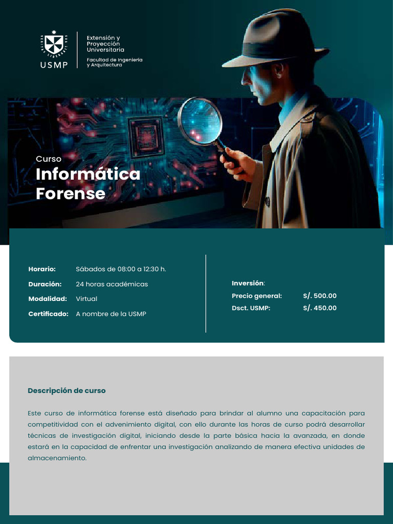 Brochure Informatica Forense | PDF | Informática | Informática forense