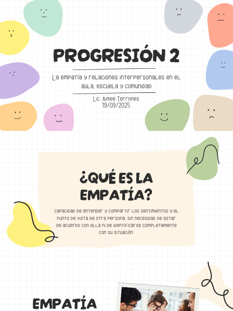 Empatía y Relaciones Interpersonales en el Aula | PDF | Empatía | Las ...
