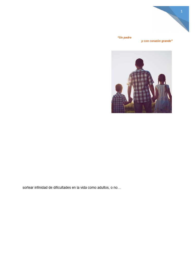 Importancia del padre en la crianza infantil | PDF | Las emociones ...