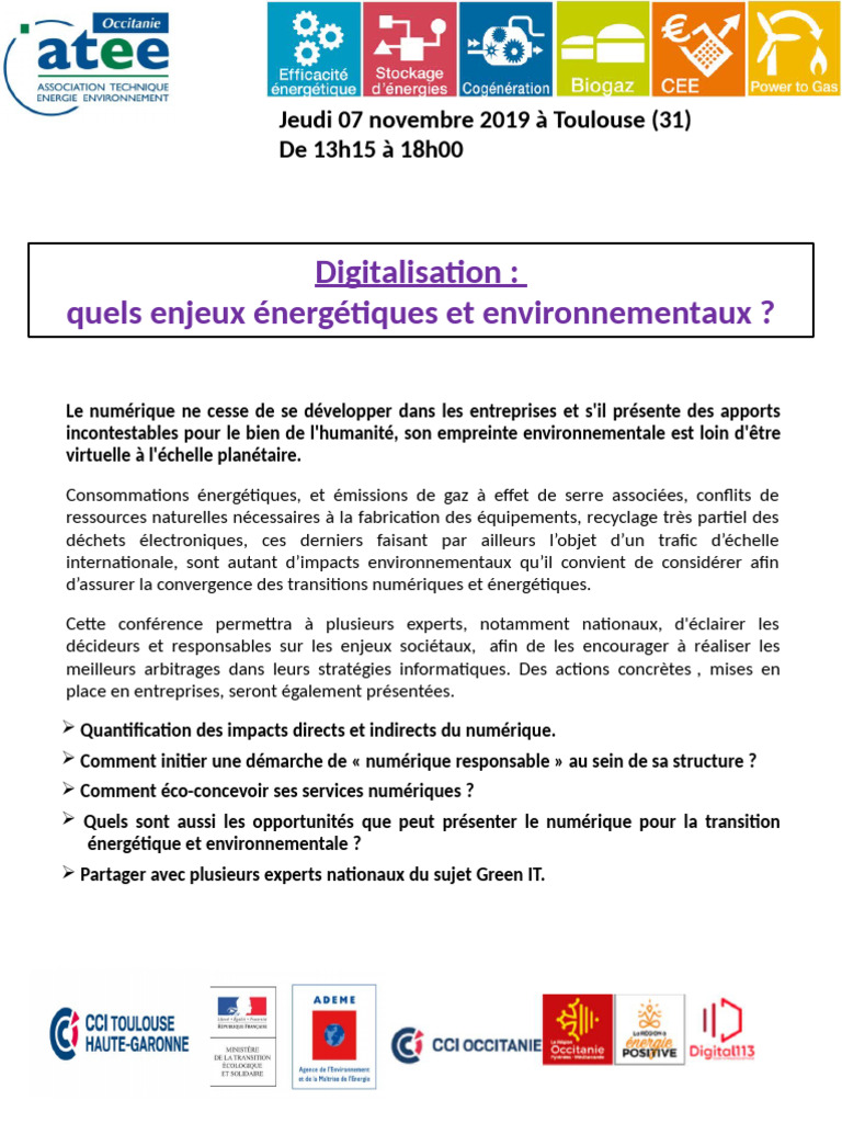 Enjeux environnementaux de la digitalisation | PDF | Environnement ...