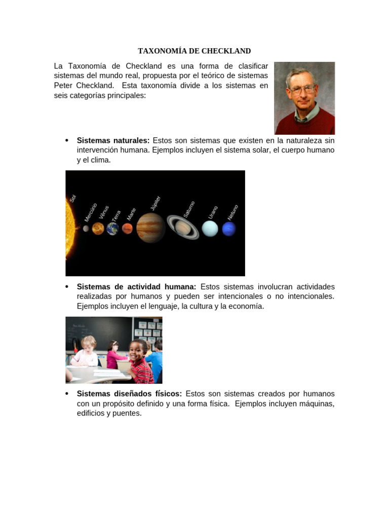 Clasificación de Sistemas según Checkland | PDF