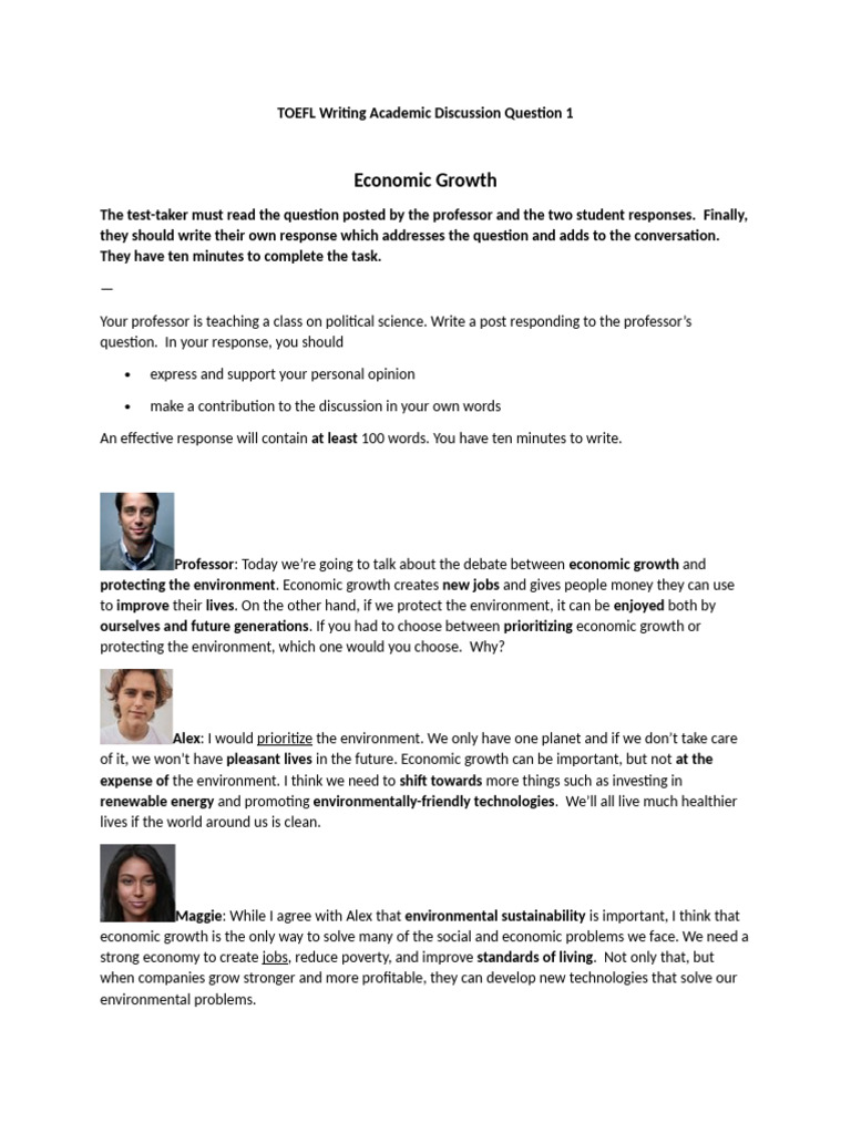 TOEFL Academic Discussion Samples | PDF | Artificial Intelligence ...