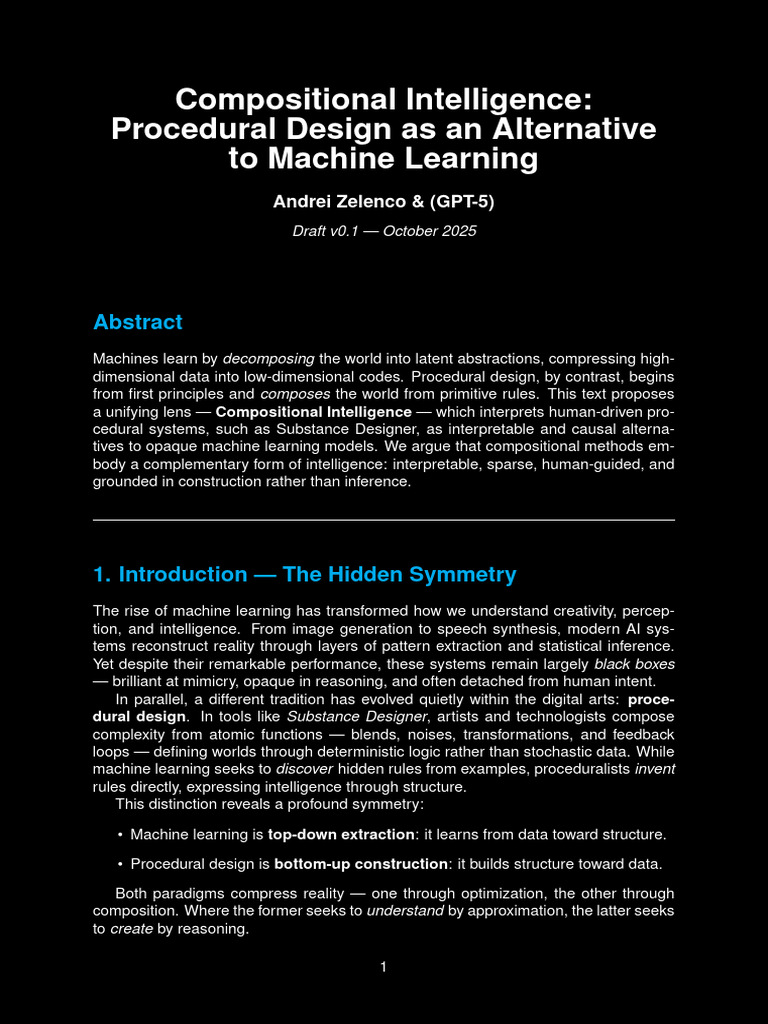 Compositional Intelligence in Design | PDF | Machine Learning | Applied ...