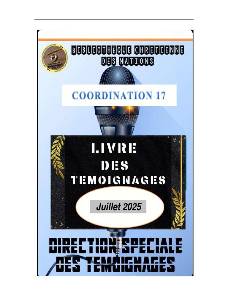 Témoignages de Foi et de Transformation | PDF | Onction | Dieu