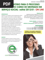 PREPARATÓRIO MESTRADO ON LINE