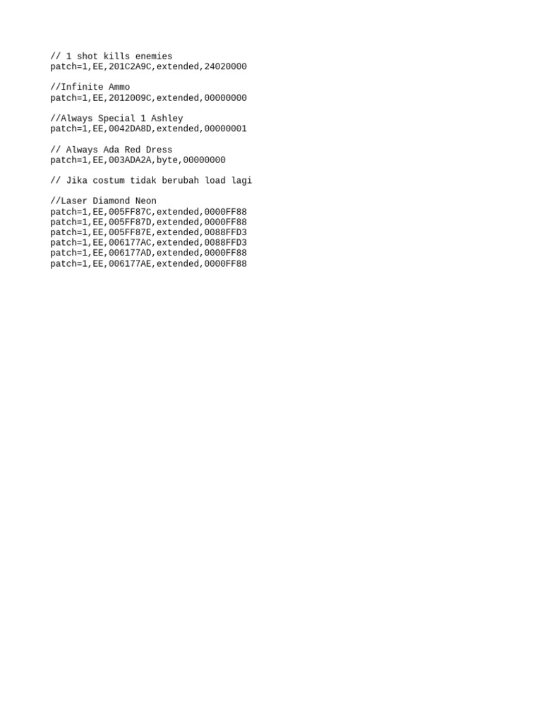 Game Patch Instructions for Modifications | PDF