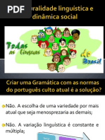 Seminário-pluralidade linguística e dinâmica social