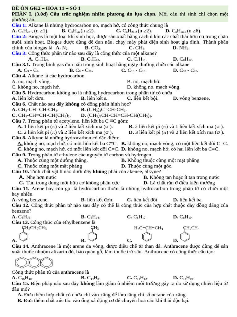 Ôn GK2 - 11 - 24.25 | PDF