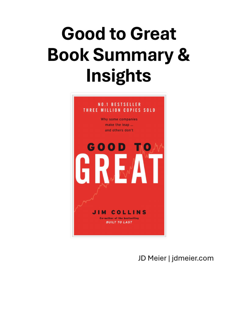 Good to Great: Key Insights & Summary | PDF | Social Psychology